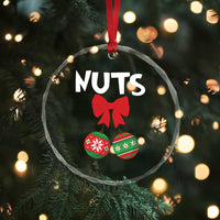 Funny Xmas Couple Crystal Glass Ornament Chest Nuts Baubles TS11