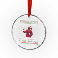 Funny Xmas Crystal Glass Ornament Aint No Party Like A Diddy Party TS10