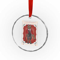 Funny Xmas Crystal Glass Ornament Forget Santa I Want Krampus TS09