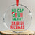 Funny Xmas Crystal Glass Ornament No Cap BRUH Merry Skibidi Rizzmas - Wonder Print Shop