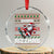 Funny Xmas Crystal Glass Ornament Skibidi Rizzmas Cool Santa Skateboard Rizz - Wonder Print Shop