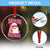 Funny Xmas Crystal Glass Ornament Skibidi Rizzmas Pink Santa Bubble Gum - Wonder Print Shop