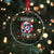 Funny Xmas Crystal Glass Ornament Skibidi Rizzmas Santa Bubble Gum - Wonder Print Shop