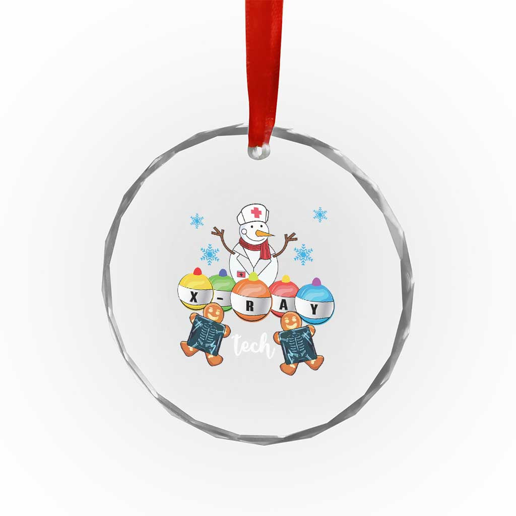 Funny Xmas Crystal Glass Ornament Snowman Nurse Xray Gingerbread TS09