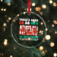 Funny Xmas Crystal Glass Ornament There Is Some Ho Ho Hos In This House Horror Character TS09