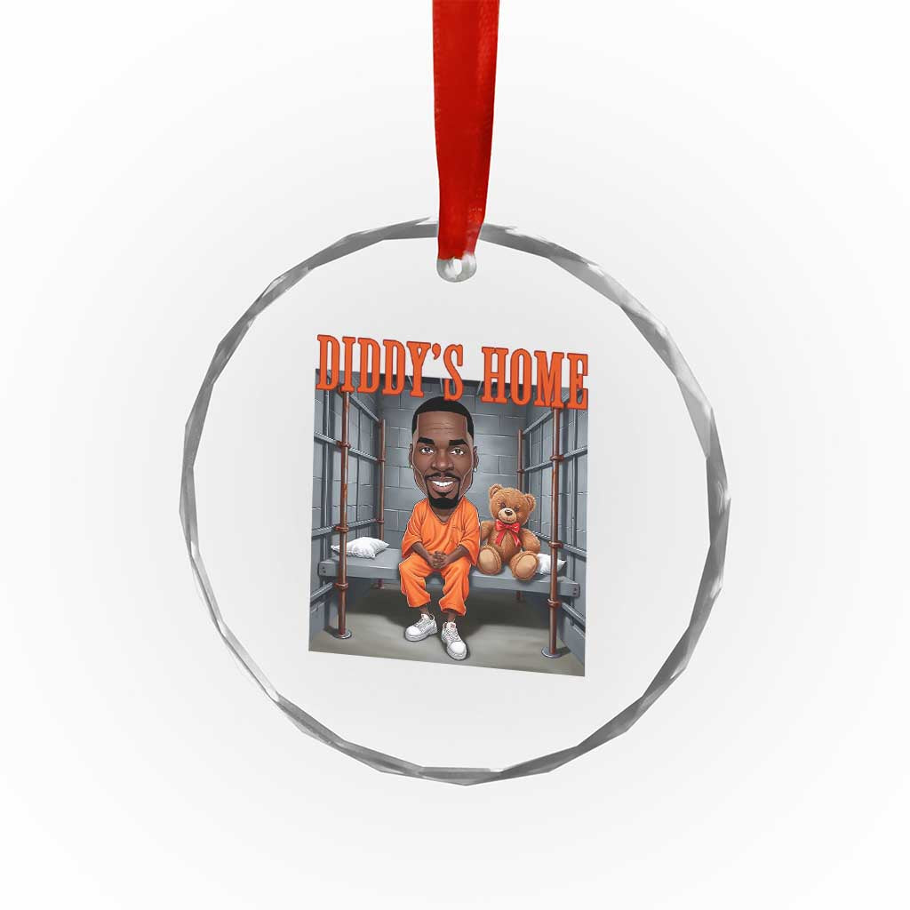 Funny Xmas Diddy Party Diddy Home Crystal Glass Ornament TS09