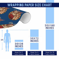Funny Xmas Do It Lady Wrapping Paper Roll Mustache Guy Meme Santa Cosplay - Wonder Print Shop