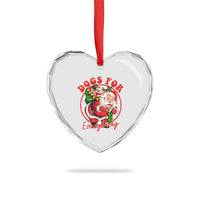 Funny Xmas Dog Owner Heart Crystal Glass Ornament Dogs For Everybody Santa Sack Chihuahua - Wonder Print Shop