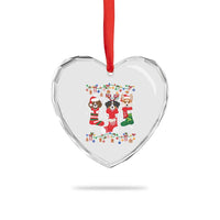 Funny Xmas Dog Owner Heart Crystal Glass Ornament Socks Xmas Holiday - Wonder Print Shop