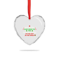 Funny Xmas Family Heart Crystal Glass Ornament Kids Teens Christmas Pajamas Boys Girls Xmas Pajamas Gift - Wonder Print Shop
