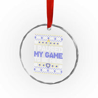 Funny Xmas Gamer Crystal Glass Ornament I Paused My Game To Be Here TS09