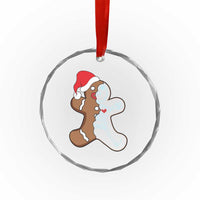 Funny Xmas Gingerbread Skeleton X-Ray Tech Nurse Crystal Glass Ornament TS09