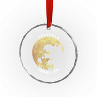 Funny Xmas Godzilla Crystal Glass Ornament Falalala Godzil La Santa Reindeers Xmas Japanese Monster TS11