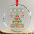 Funny Xmas Grilling Crystal Glass Ornament Merry Grill Mas Santa Grilling BBQ Smoking Meat - Wonder Print Shop