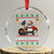 Funny Xmas Grilling Crystal Glass Ornament Smokey Xmas BBQ Santa Grill Roast On Smoker - Wonder Print Shop