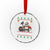 Funny Xmas Grilling Crystal Glass Ornament Smokey Xmas BBQ Santa Grill Roast On Smoker - Wonder Print Shop