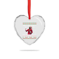 Funny Xmas Heart Crystal Glass Ornament Aint No Party Like A Diddy Party - Wonder Print Shop