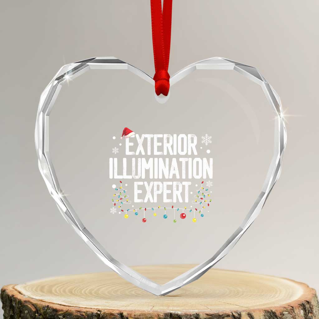 Funny Xmas Heart Crystal Glass Ornament Exterior Illumination Expert Christmas Lights - Wonder Print Shop