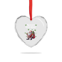 Funny Xmas Heart Crystal Glass Ornament Weed For Everybody Cannabis 420 - Wonder Print Shop