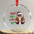 Funny Xmas Hiphop Black Santa Crystal Glass Ornament They Not Like Us African American Christmas - Wonder Print Shop