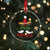 Funny Xmas In Mexico Crystal Glass Ornament Feliz Navidad Sombrero Santa Hat - Wonder Print Shop