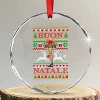 Funny Xmas Movie Crystal Glass Ornament Buon Natale Lamp Italian Christmas TS11