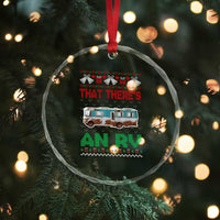 Funny Xmas Movie Crystal Glass Ornament That There's An RV Camping Motorhome Bell TS11