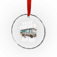 Funny Xmas Movie Crystal Glass Ornament That There's An RV Led Lights Camping Motorhome TS11