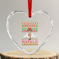 Funny Xmas Movie Heart Crystal Glass Ornament Buon Natale Lamp Italian Christmas - Wonder Print Shop