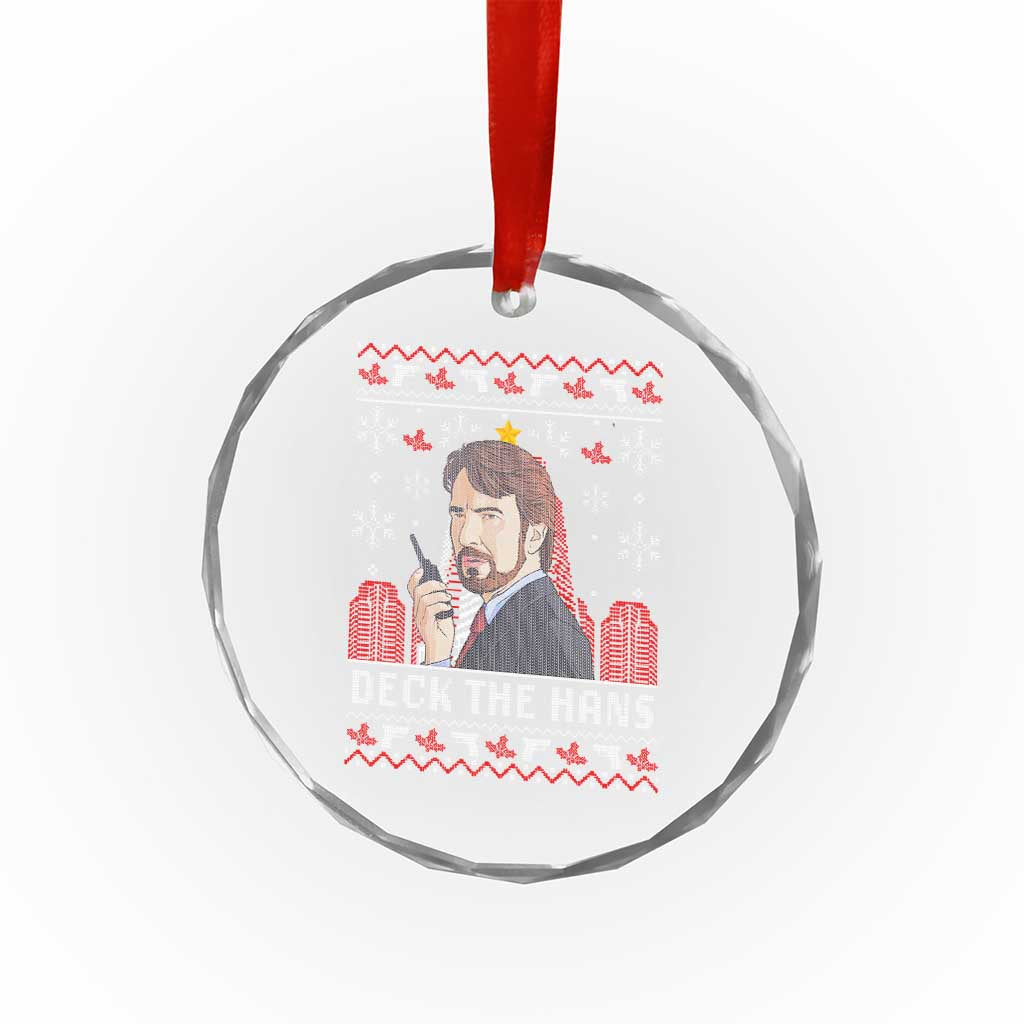 Funny Xmas Nakatomi Plaza Crystal Glass Ornament Deck The Hans TS11