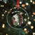 Funny Xmas Native American Crystal Glass Ornament Ho Ho Ho Lay Vintage War Bonnet TS11