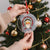 Funny Xmas Native American Indian Santa War Bonnet Crystal Glass Ornament TS11