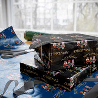 Funny Xmas Nutcracker Wrapping Paper Roll Nuts About Christmas Snowflake - Wonder Print Shop