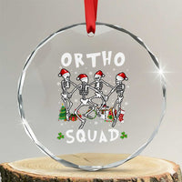 Funny Xmas Ortho Nurse Crystal Glass Ornament Xmas Dancing Skeleton Orthopedics PICU Icu Nurse Rn Crew TS10