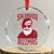 Funny Xmas Santa Crystal Glass Ornament Skibidi Rizzmas Vintage Charisma Rizz Santa Claus - Wonder Print Shop
