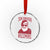 Funny Xmas Santa Crystal Glass Ornament Skibidi Rizzmas Vintage Charisma Rizz Santa Claus - Wonder Print Shop