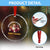 Funny Xmas Santa Crystal Glass Ornament Xmas Calories Don't Count Pizza Wine - Wonder Print Shop