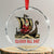 Funny Xmas Santa Viking Crystal Glass Ornament Sleigh All Day Xmas Pagan Norse Longship - Wonder Print Shop