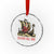 Funny Xmas Santa Viking Crystal Glass Ornament Sleigh All Day Xmas Pagan Norse Longship - Wonder Print Shop