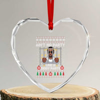 Funny Xmas Sarcastic Diddy Heart Crystal Glass Ornament Aint No Party Like A Diddy Party - Wonder Print Shop