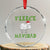 Funny Xmas Sheep Crystal Glass Ornament Fleece Navidad Feliz Festive Xmas - Wonder Print Shop
