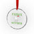 Funny Xmas Sheep Crystal Glass Ornament Fleece Navidad Feliz Festive Xmas - Wonder Print Shop