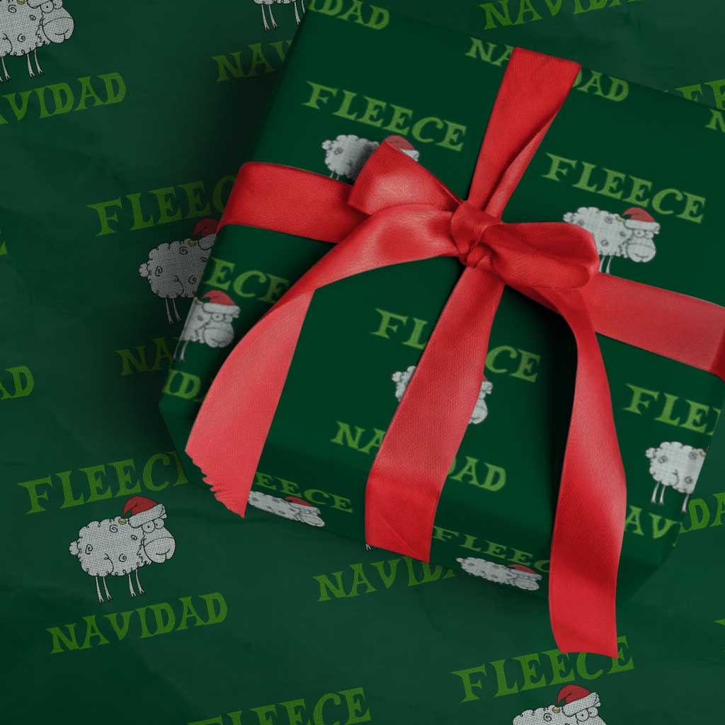 Funny Xmas Sheep Wrapping Paper Roll Fleece Navidad Feliz Festive Xmas
