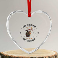 Funny Xmas Squirrel Heart Crystal Glass Ornament The Original Nutcracker Snowflake Santa Hat - Wonder Print Shop