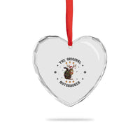 Funny Xmas Squirrel Heart Crystal Glass Ornament The Original Nutcracker Snowflake Santa Hat - Wonder Print Shop