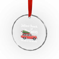 Funny Xmas Teacher Crystal Glass Ornament Jolliest Bunch Of Teachers This Side Of The Hallway Xmas PJ Gift TS02
