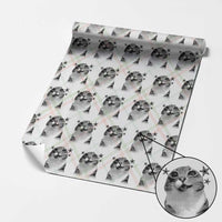 Funny Y2k Cat Meme Wrapping Paper Roll Vintage Retro Silly Cats Cats lover Gift - Wonder Print Shop