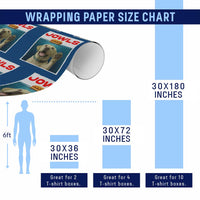 Funny Yellow Lab Jowls Wrapping Paper Roll Labrador Retriever Lover Gift - Wonder Print Shop