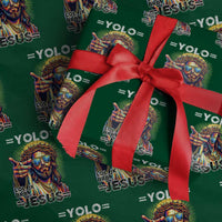 Funny Yolo Lol Jk BRB Christian Easter Wrapping Paper Roll Resurrection Jesus