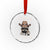 Funny You're Either A Smart Fella Or A Fart Smella Crystal Glass Ornament Cowboy Racoon - Wonder Print Shop